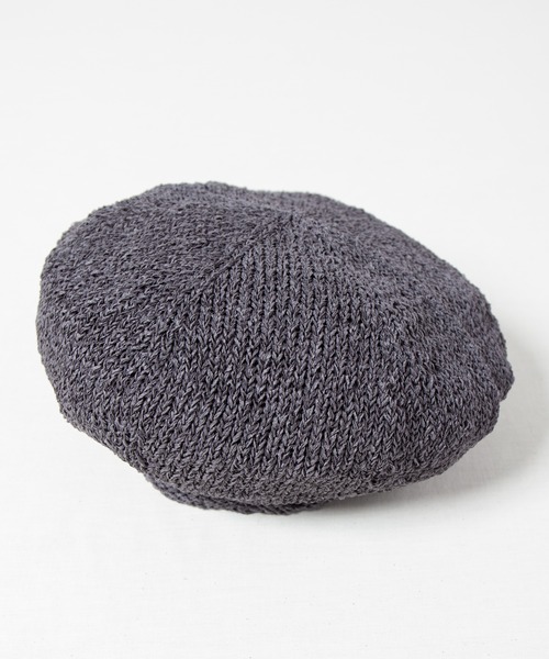 RACAL（ラカル）の「Japanese Paper Knit Tam Beret / 和紙混紡ニットタムベレー（ニットキャップ/ビーニー・メンズ・ブラック/グレー/ベージュ/ネイビー・FREE）」の5枚目の写真