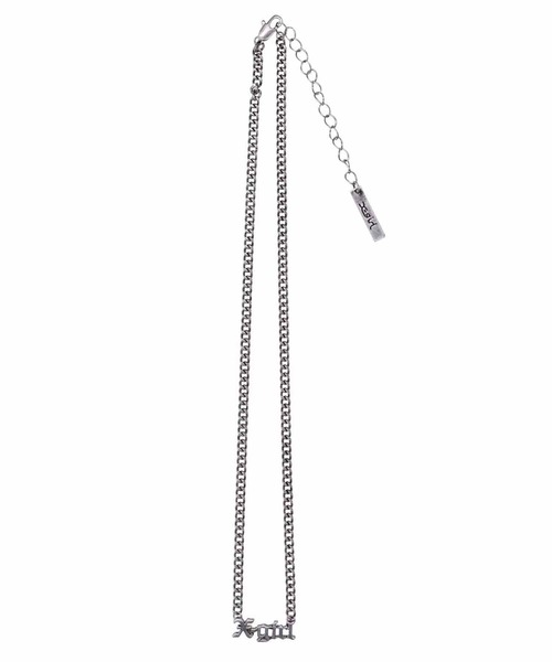 X-girl(エックスガール)の「OLD ENGLISH LOGO NECKLACE(ネックレス・レディース・シルバー/ゴールド・ONE SIZE)」の9枚目の写真