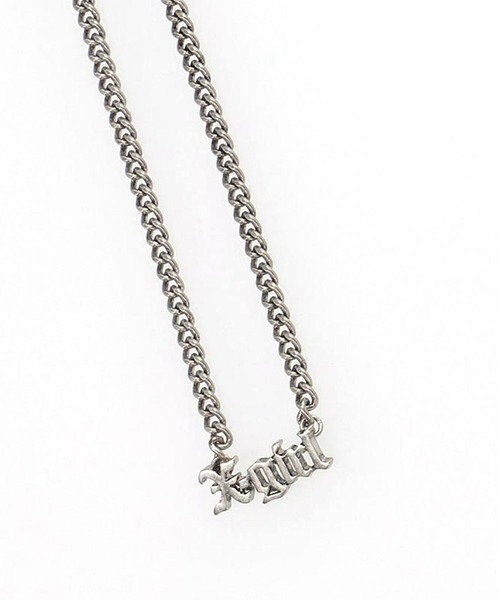 X-girl(エックスガール)の「OLD ENGLISH LOGO NECKLACE(ネックレス・レディース・シルバー/ゴールド・ONE SIZE)」の21枚目の写真