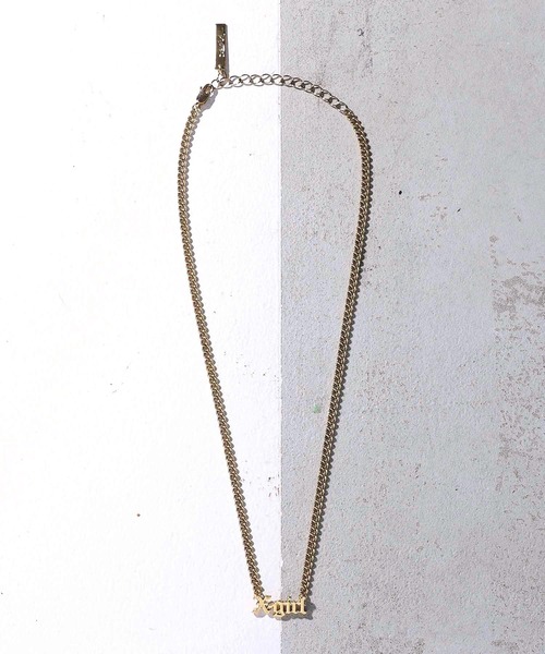 X-girl(エックスガール)の「OLD ENGLISH LOGO NECKLACE(ネックレス・レディース・シルバー/ゴールド・ONE SIZE)」の12枚目の写真
