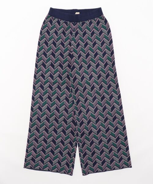 チチカカ（チチカカ）の「キカ柄ニットパンツ（その他パンツ・レディース・ブルー/ブラック/オレンジ・FREE）」の20枚目の写真