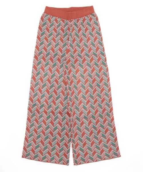 チチカカ（チチカカ）の「キカ柄ニットパンツ（その他パンツ・レディース・ブルー/ブラック/オレンジ・FREE）」の21枚目の写真