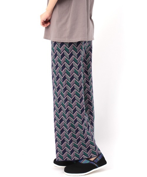 チチカカ（チチカカ）の「キカ柄ニットパンツ（その他パンツ・レディース・ブルー/ブラック/オレンジ・FREE）」の10枚目の写真