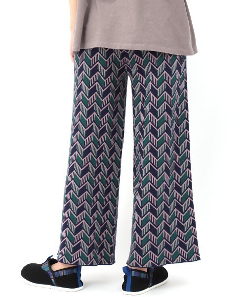 チチカカ（チチカカ）の「キカ柄ニットパンツ（その他パンツ・レディース・ブルー/ブラック/オレンジ・FREE）」の11枚目の写真