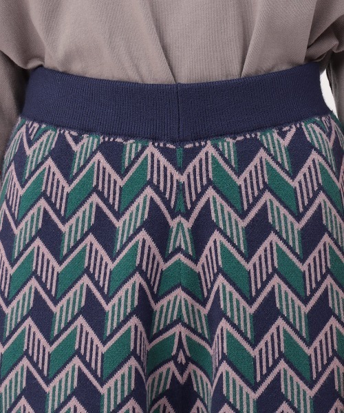 チチカカ（チチカカ）の「キカ柄ニットパンツ（その他パンツ・レディース・ブルー/ブラック/オレンジ・FREE）」の12枚目の写真