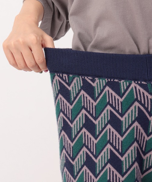 チチカカ（チチカカ）の「キカ柄ニットパンツ（その他パンツ・レディース・ブルー/ブラック/オレンジ・FREE）」の13枚目の写真