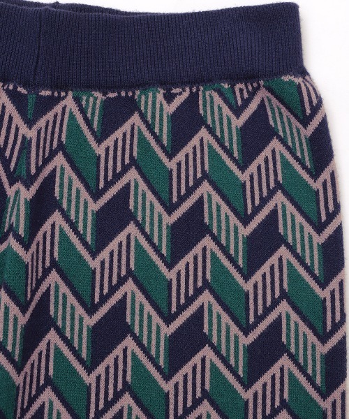 チチカカ（チチカカ）の「キカ柄ニットパンツ（その他パンツ・レディース・ブルー/ブラック/オレンジ・FREE）」の15枚目の写真