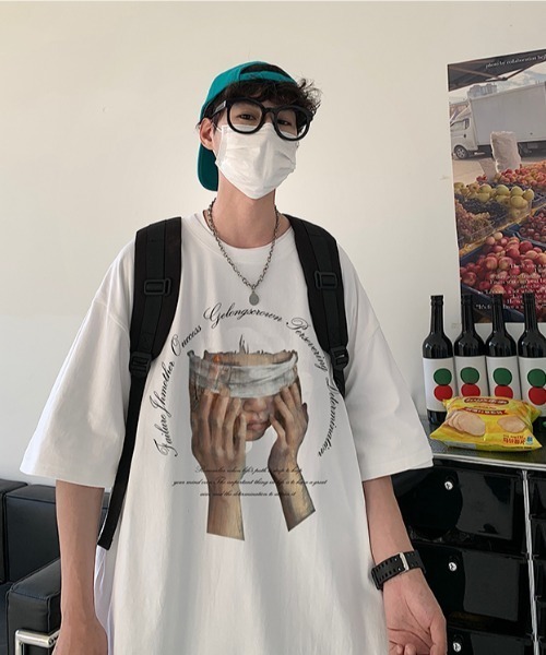 MGV（エムジーヴィー）の「'目隠しプリントTシャツ（Tシャツ/カットソー・メンズ・ホワイト/ブラック・MEDIUM/LARGE/X-LARGE）」の6枚目の写真