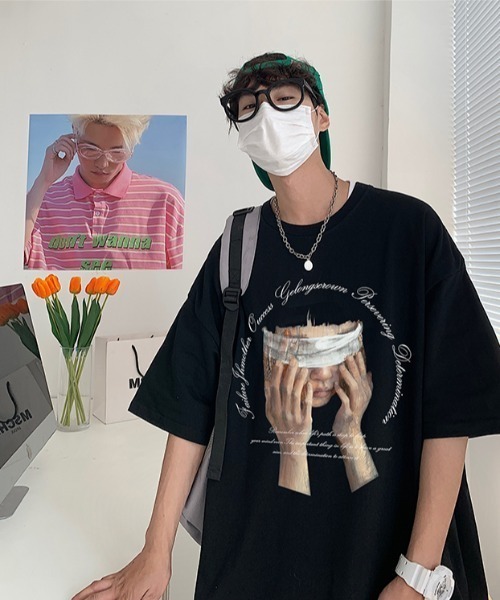 MGV（エムジーヴィー）の「'目隠しプリントTシャツ（Tシャツ/カットソー・メンズ・ホワイト/ブラック・MEDIUM/LARGE/X-LARGE）」の8枚目の写真