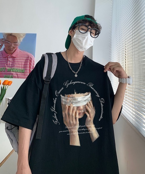 MGV（エムジーヴィー）の「'目隠しプリントTシャツ（Tシャツ/カットソー・メンズ・ホワイト/ブラック・MEDIUM/LARGE/X-LARGE）」の9枚目の写真
