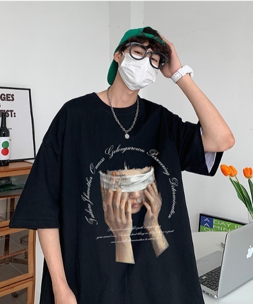 MGV（エムジーヴィー）の「'目隠しプリントTシャツ（Tシャツ/カットソー・メンズ・ホワイト/ブラック・MEDIUM/LARGE/X-LARGE）」の11枚目の写真