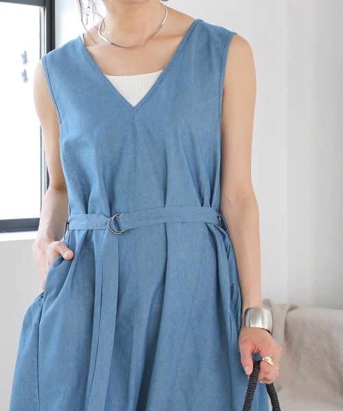 Bou Jeloud（ブージュルード）の「デニムティアードジャンスカ（ジャンパースカート・レディース・インディゴブルー/ブルー・38）」の11枚目の写真