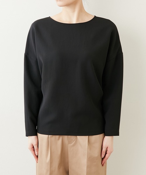 GALLARDAGALANTE(ガリャルダガランテ)の「ジャージードルマンブラウス(シャツ/ブラウス・レディース・オフホワイト/ブラック・FREE)」の17枚目の写真