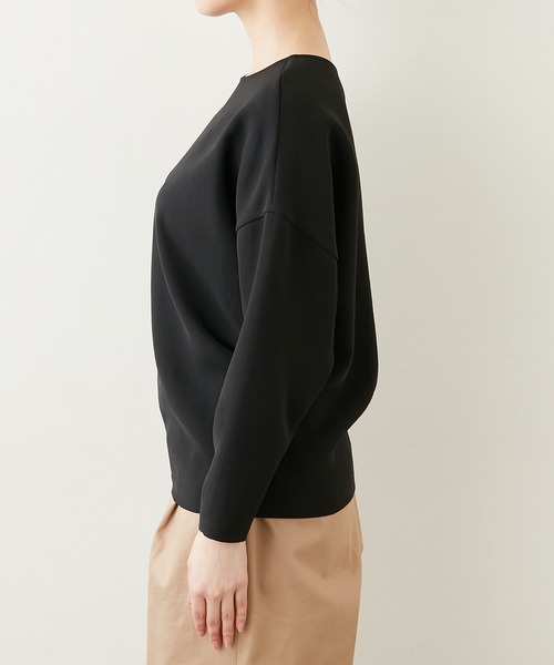 GALLARDAGALANTE(ガリャルダガランテ)の「ジャージードルマンブラウス(シャツ/ブラウス・レディース・オフホワイト/ブラック・FREE)」の18枚目の写真