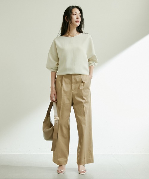 GALLARDAGALANTE(ガリャルダガランテ)の「ジャージードルマンブラウス(シャツ/ブラウス・レディース・オフホワイト/ブラック・FREE)」の15枚目の写真