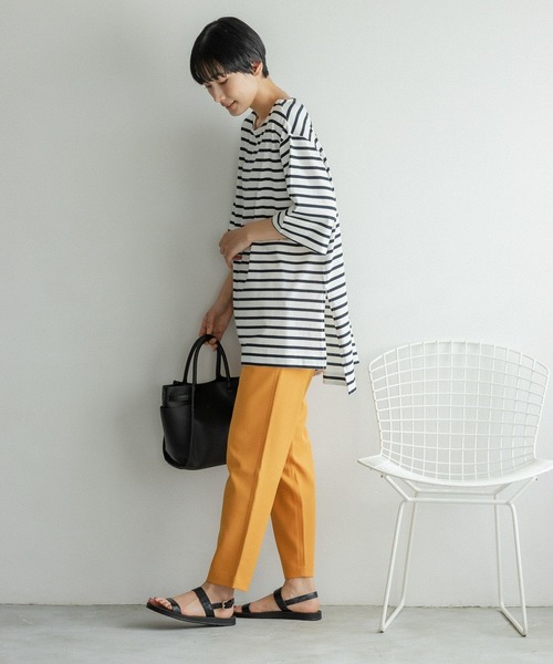 LEPSIM(レプシィム)の「マルチキノウチュニック2 281377(Tシャツ/カットソー・レディース・ホワイト/ブラック/イエロー/ブルー・FREE)」の20枚目の写真