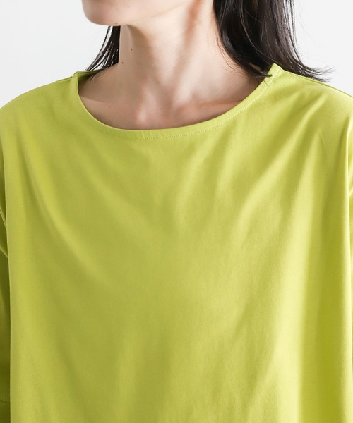 LEPSIM(レプシィム)の「マルチキノウチュニック2 281377(Tシャツ/カットソー・レディース・ホワイト/ブラック/イエロー/ブルー・FREE)」の14枚目の写真