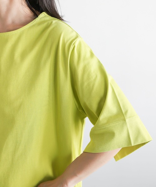 LEPSIM(レプシィム)の「マルチキノウチュニック2 281377(Tシャツ/カットソー・レディース・ホワイト/ブラック/イエロー/ブルー・FREE)」の6枚目の写真