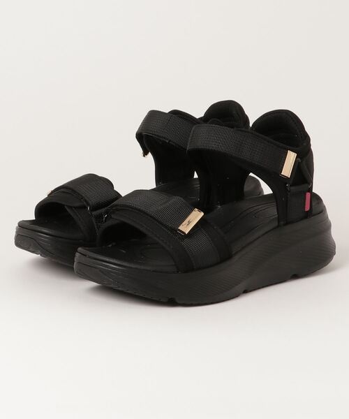 ABC-MART（エービーシーマート）の「ABC SELECT エービーシーセレクト 2BELT SANDAL 2ベルトサンダル W2010 ALL BLACK（サンダル・レディース・ブラック・SMALL/MEDIUM/LARGE/X-LARGE）」の2枚目の写真