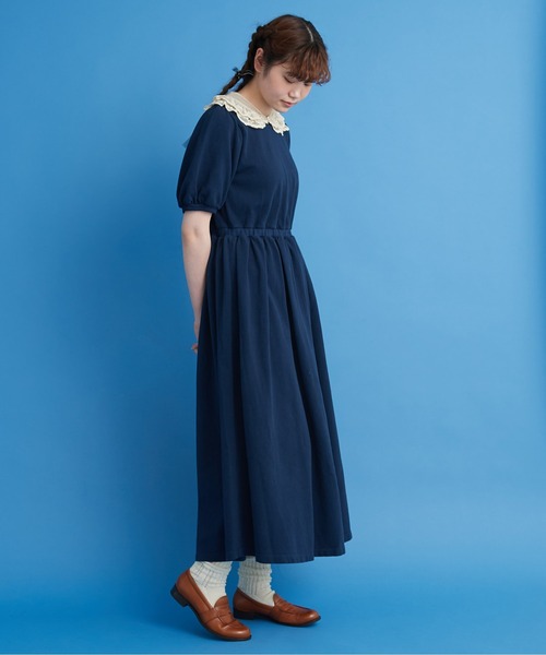 Malle（マル）の「△malle カノコ ロングドレス（ワンピース・レディース・ブラック/ネイビー・FREE）」の19枚目の写真