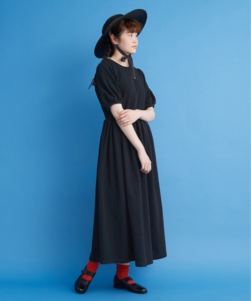 Malle（マル）の「△malle カノコ ロングドレス（ワンピース・レディース・ブラック/ネイビー・FREE）」の13枚目の写真