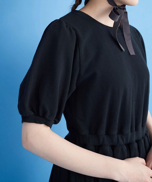 Malle（マル）の「△malle カノコ ロングドレス（ワンピース・レディース・ブラック/ネイビー・FREE）」の10枚目の写真