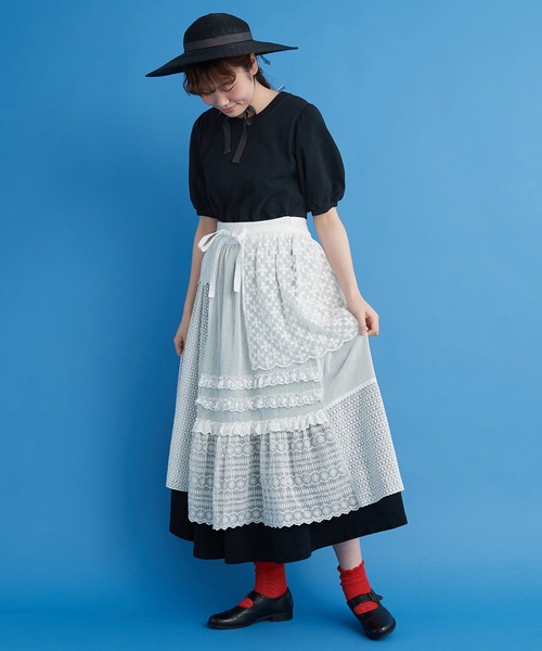 Malle（マル）の「△malle カノコ ロングドレス（ワンピース・レディース・ブラック/ネイビー・FREE）」の8枚目の写真