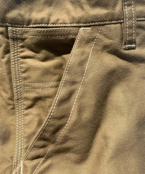 BROOKLYN OVERALL（ブルックリンオーバーオール）の「モールスキンペインターパンツ（その他パンツ・メンズ・ベージュ/ブルー・LARGE/SMALL/MEDIUM）」の4枚目の写真