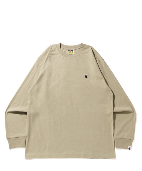 A BATHING APE(アベイシングエイプ)の「WEB限定/APE HEAD ONE POINT L/S TEE M BAPEC(Tシャツ/カットソー・メンズ・ブラック/ベージュ/ネイビー/ホワイト/オリーブ/グレー・XX-LARGE/MEDIUM/SMALL/X-LARGE/LARGE)」の4枚目の写真