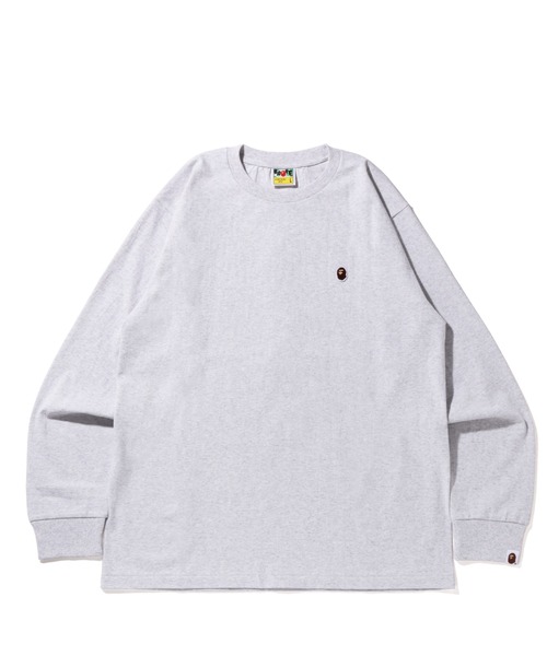 A BATHING APE(アベイシングエイプ)の「WEB限定/APE HEAD ONE POINT L/S TEE M BAPEC(Tシャツ/カットソー・メンズ・ブラック/ベージュ/ネイビー/ホワイト/オリーブ/グレー・XX-LARGE/MEDIUM/SMALL/X-LARGE/LARGE)」の3枚目の写真
