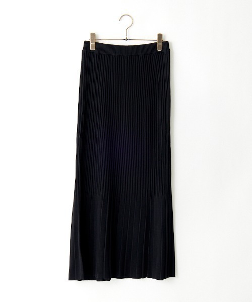 THE SHINZONE/ザ シンゾーン] ニットプリーツロングスカート（スカート