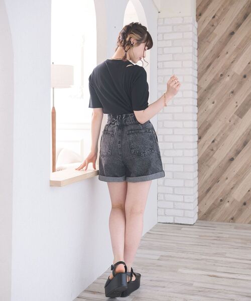 ems excite（エムズエキサイト）の「デザインカット（Tシャツ/カットソー・レディース・ブラック/グリーン/ブラック系その他3・FREE）」の21枚目の写真