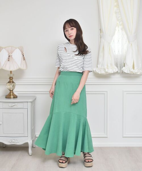 ems excite（エムズエキサイト）の「デザインカット（Tシャツ/カットソー・レディース・ブラック/グリーン/ブラック系その他3・FREE）」の5枚目の写真