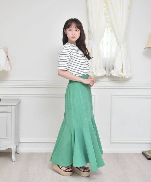 ems excite（エムズエキサイト）の「デザインカット（Tシャツ/カットソー・レディース・ブラック/グリーン/ブラック系その他3・FREE）」の7枚目の写真