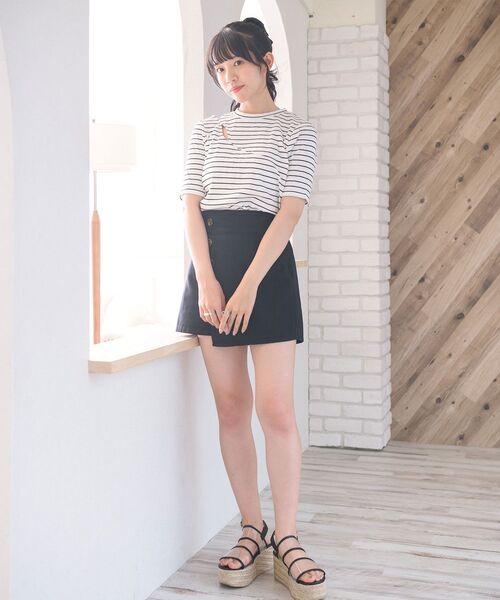 ems excite（エムズエキサイト）の「デザインカット（Tシャツ/カットソー・レディース・ブラック/グリーン/ブラック系その他3・FREE）」の9枚目の写真