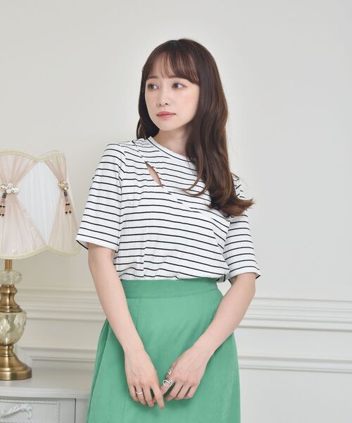 ems excite（エムズエキサイト）の「デザインカット（Tシャツ/カットソー・レディース・ブラック/グリーン/ブラック系その他3・FREE）」の11枚目の写真