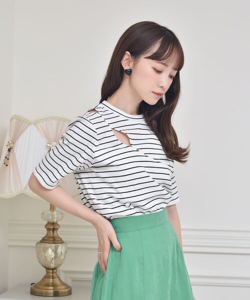 ems excite（エムズエキサイト）の「デザインカット（Tシャツ/カットソー・レディース・ブラック/グリーン/ブラック系その他3・FREE）」の12枚目の写真