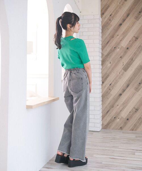 ems excite（エムズエキサイト）の「デザインカット（Tシャツ/カットソー・レディース・ブラック/グリーン/ブラック系その他3・FREE）」の17枚目の写真