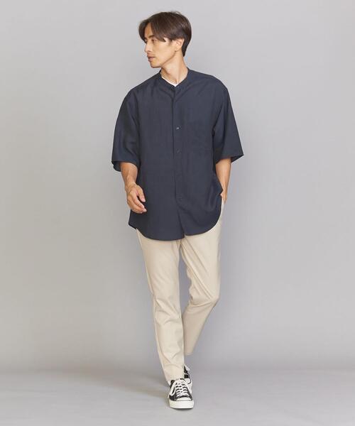 BEAUTY&YOUTH UNITED ARROWS(ビューティーアンドユースユナイテッドアローズ)の「ハイブリッド ワシ バンドカラー フォルム シャツ(シャツ/ブラウス・メンズ・ライトグレー/ネイビー・S/M/L/XL)」の6枚目の写真