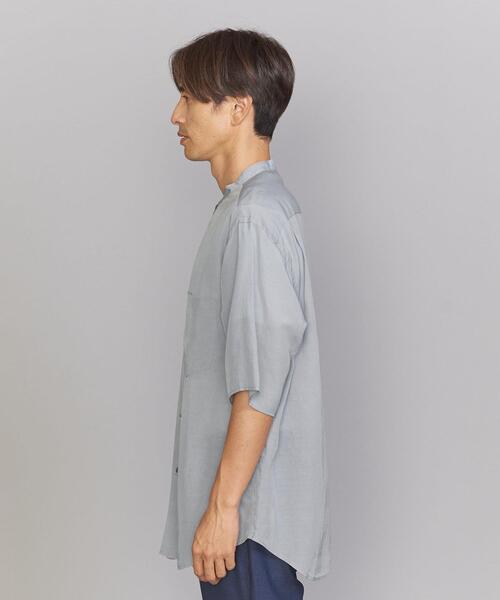 BEAUTY&YOUTH UNITED ARROWS(ビューティーアンドユースユナイテッドアローズ)の「ハイブリッド ワシ バンドカラー フォルム シャツ(シャツ/ブラウス・メンズ・ライトグレー/ネイビー・S/M/L/XL)」の11枚目の写真