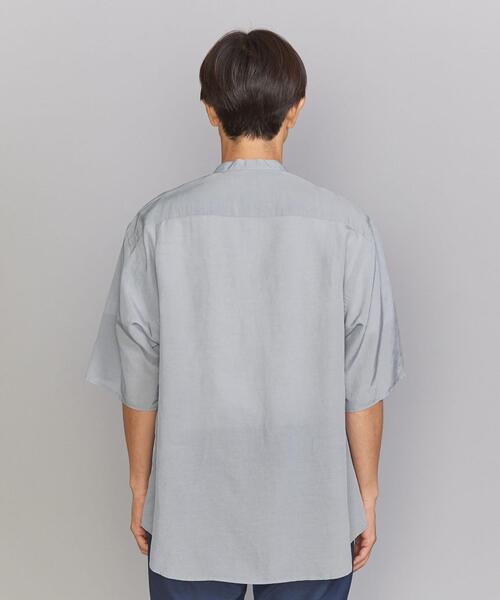 BEAUTY&YOUTH UNITED ARROWS(ビューティーアンドユースユナイテッドアローズ)の「ハイブリッド ワシ バンドカラー フォルム シャツ(シャツ/ブラウス・メンズ・ライトグレー/ネイビー・S/M/L/XL)」の12枚目の写真
