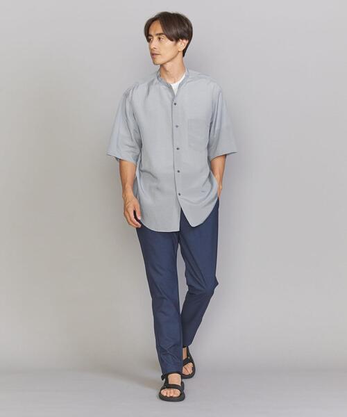BEAUTY&YOUTH UNITED ARROWS(ビューティーアンドユースユナイテッドアローズ)の「ハイブリッド ワシ バンドカラー フォルム シャツ(シャツ/ブラウス・メンズ・ライトグレー/ネイビー・S/M/L/XL)」の15枚目の写真