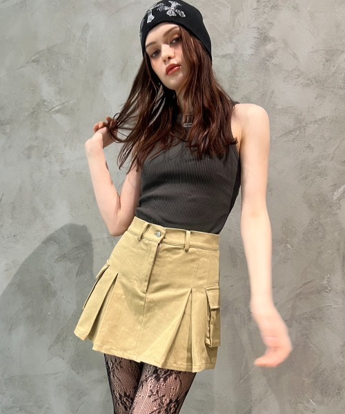 FENDI オリーブグリーン ミニスカート カーゴスカート カーゴプリーツミニスカート（スカート）｜BLONDEY（ブロンディ