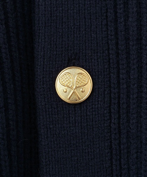 GYMPHLEX（ジムフレックス）の「Gymphlex | 〈別注〉ウールリブ Vネックニットカーディガン MEN（カーディガン/ボレロ・メンズ・グリーン/ネイビー・LARGE/MEDIUM）」の17枚目の写真