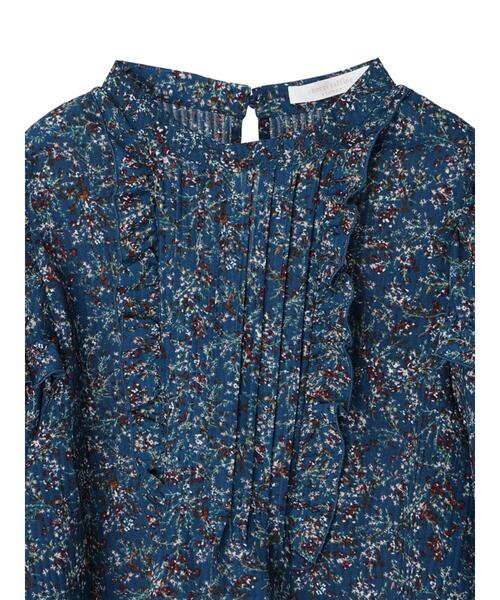 Green Parks(グリーンパークス)の「花柄フリルブラウス(シャツ/ブラウス・レディース・ブラック/ブルー・FREE)」の13枚目の写真