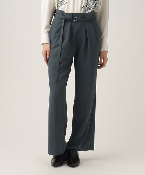 tk.TAKEO KIKUCHI（ティーケータケオキクチ）の「◆トロミツイルナローベルトワイドパンツ（その他パンツ・レディース・ブラック/ライトパープル/ネイビー・66）」の5枚目の写真