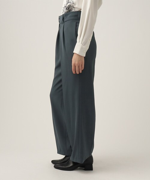 tk.TAKEO KIKUCHI（ティーケータケオキクチ）の「◆トロミツイルナローベルトワイドパンツ（その他パンツ・レディース・ブラック/ライトパープル/ネイビー・66）」の6枚目の写真