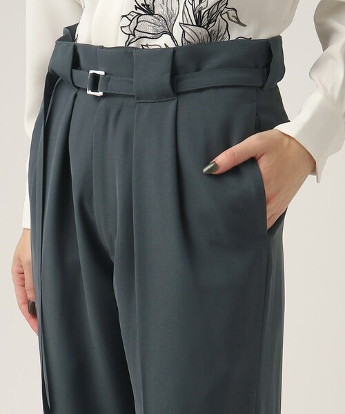 tk.TAKEO KIKUCHI（ティーケータケオキクチ）の「◆トロミツイルナローベルトワイドパンツ（その他パンツ・レディース・ブラック/ライトパープル/ネイビー・66）」の8枚目の写真