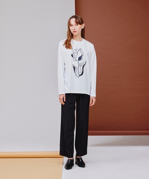 tk.TAKEO KIKUCHI（ティーケータケオキクチ）の「◆トロミツイルナローベルトワイドパンツ（その他パンツ・レディース・ブラック/ライトパープル/ネイビー・66）」の16枚目の写真