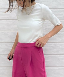 Q | 2way 5分袖T(Tシャツ/カットソー)